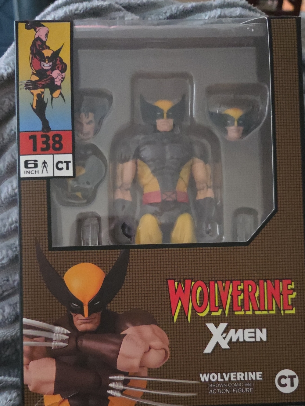 Wolverine X-Men Action Figure - Yellow & Brown CT138 NIB